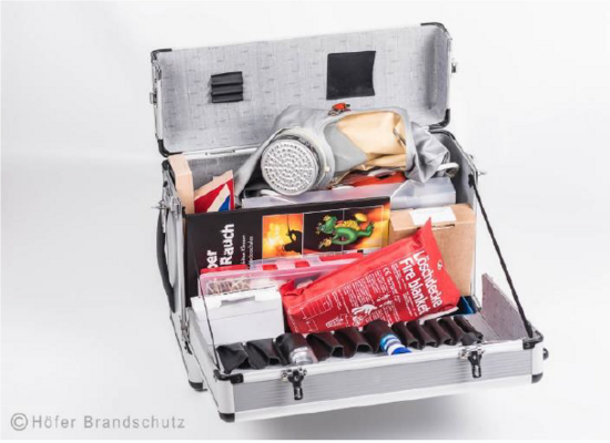 Brandschutzerziehungskoffer des Landkreises Ansbach