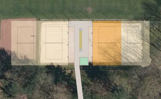 Beachvolleyball 1 (links)